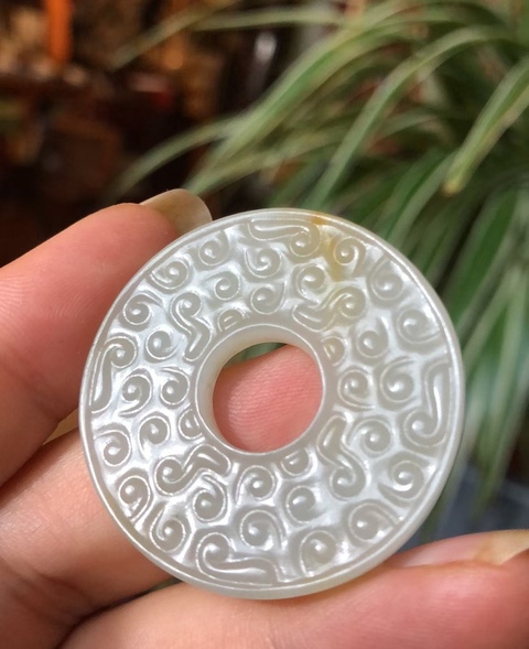 古玩玉器和田玉璧真品鑒賞圖