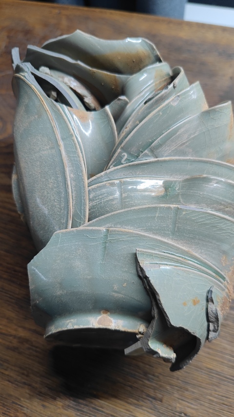 古玩陶瓷宋代青瓷窯址碗真品鑒賞圖