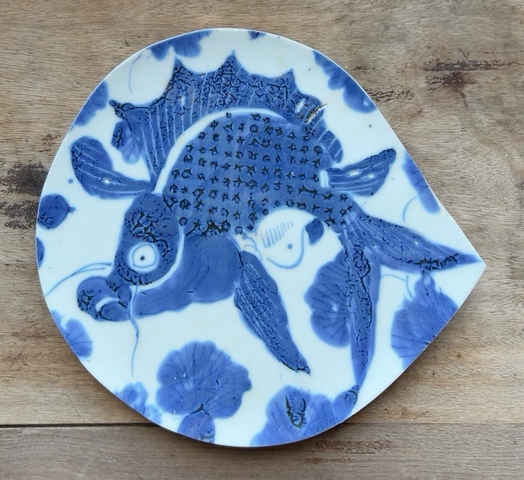 古玩陶瓷德化窯魚紋標(biāo)本真品鑒賞圖