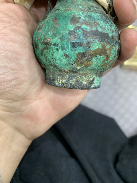 古玩銅器漢代提梁壺拍賣，當(dāng)前價(jià)格5000元