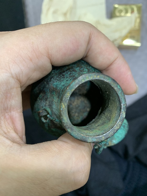 古玩銅器漢代提梁壺拍賣，當(dāng)前價(jià)格5000元