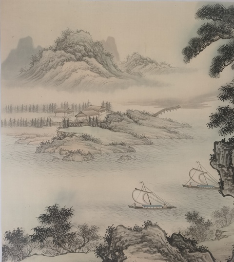 古玩字畫劉光城山水真品鑒賞圖