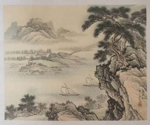 古玩字畫劉光城山水真品鑒賞圖