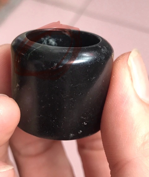 古玩玉器玉扳指真品鑒賞圖