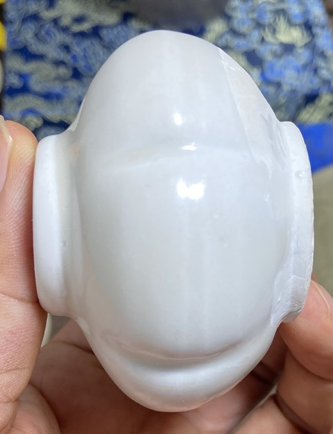 古玩陶瓷五代定窯瓜棱罐真品鑒賞圖