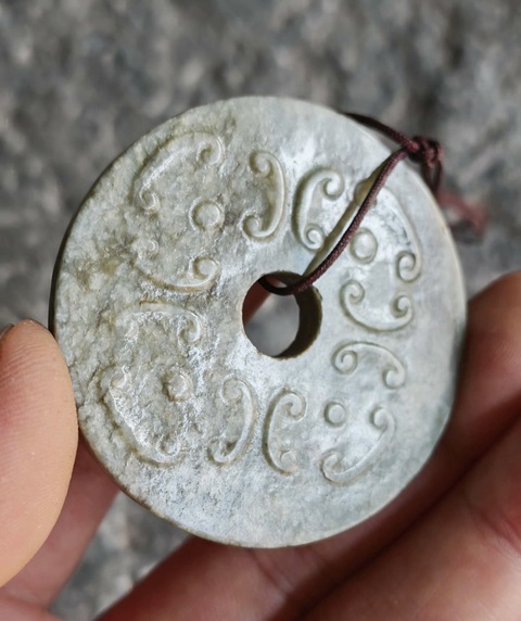 古玩玉器玉璧真品鑒賞圖