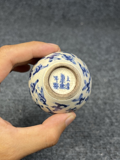 古玩陶瓷青花嬰戲紋罐拍賣,當前價格3888元