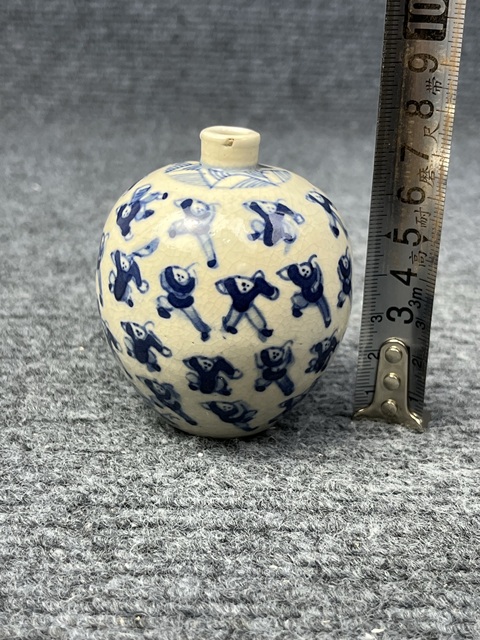 古玩陶瓷青花嬰戲紋罐拍賣,當前價格3888元