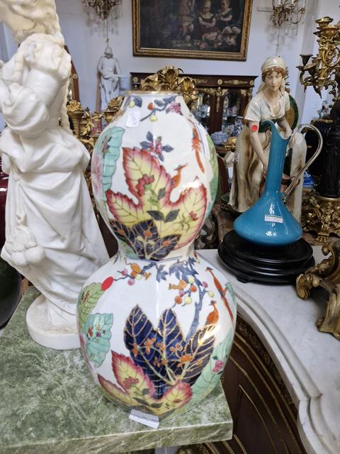 古玩陶瓷花鳥紋粉彩瓶真品鑒賞圖