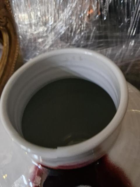 古玩陶瓷白釉紅彩詩文罐真品鑒賞圖