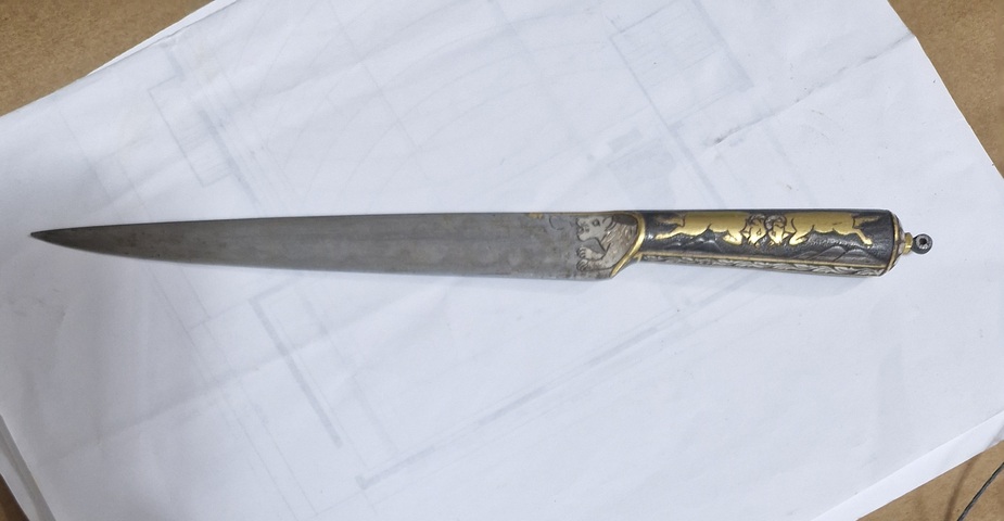 古玩銅器刀具真品鑒賞圖