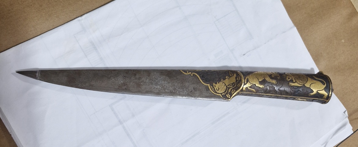古玩銅器刀具真品鑒賞圖