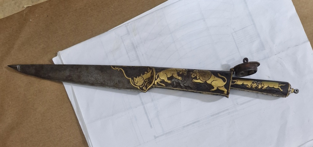 古玩銅器刀具真品鑒賞圖