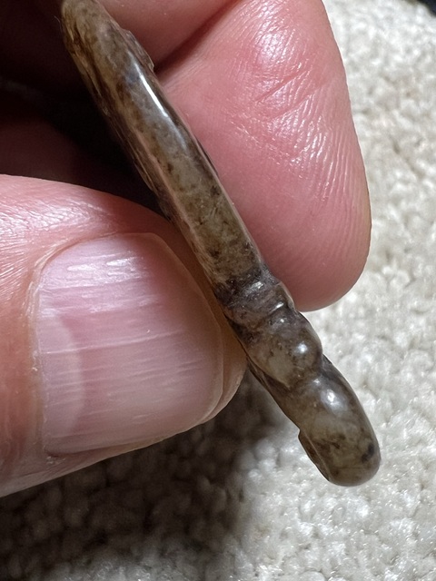 古玩玉器仿古做舊玉龍形件真品鑒賞圖