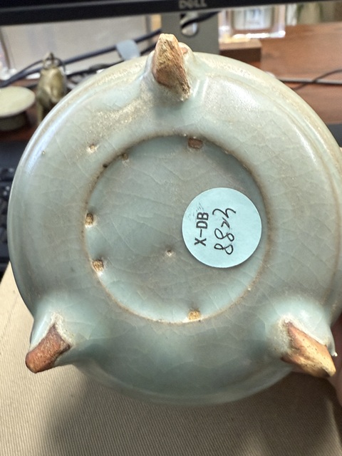 古玩陶瓷金鈞窯香爐真品鑒賞圖