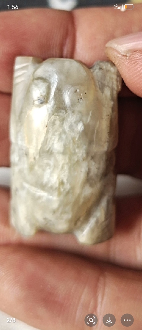 古玩玉器仿古做舊玉蛙形件真品鑒賞圖