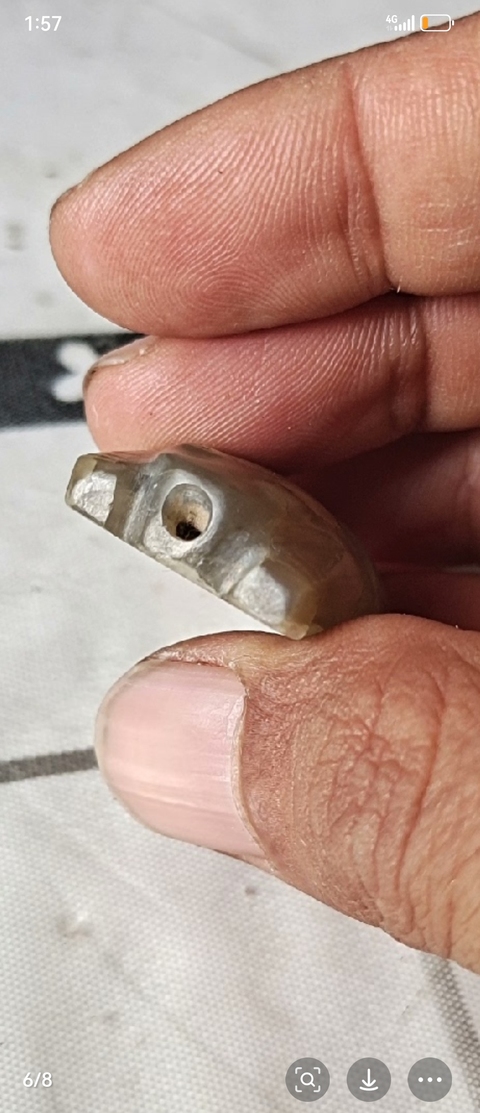 古玩玉器仿古做舊玉蛙形件真品鑒賞圖
