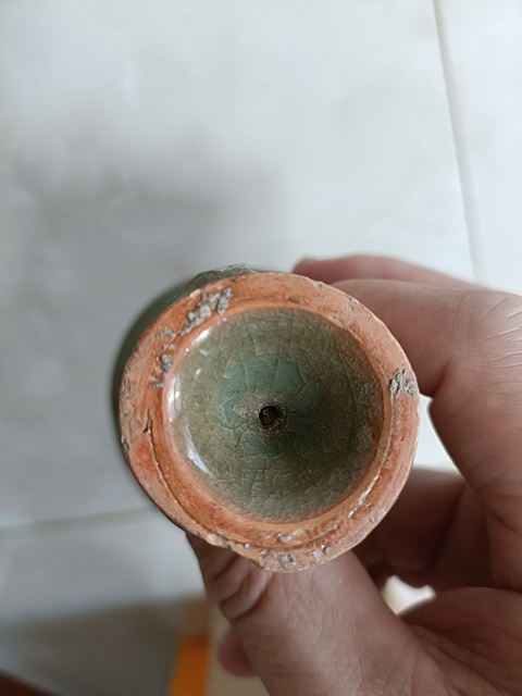 古玩陶瓷龍泉青瓷高足杯真品鑒賞圖
