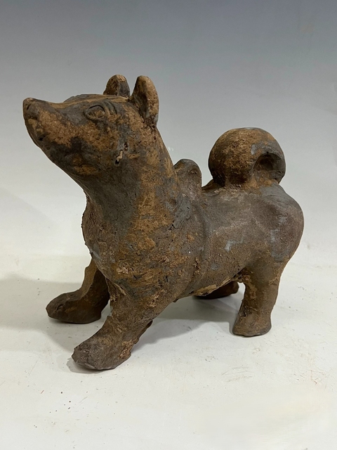 古玩雜項陶狗真品鑒賞圖