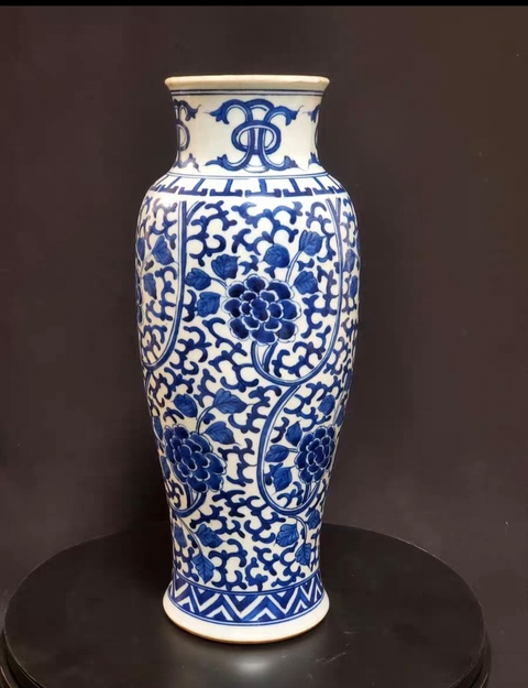 古玩陶瓷青花瓶真品鑒賞圖