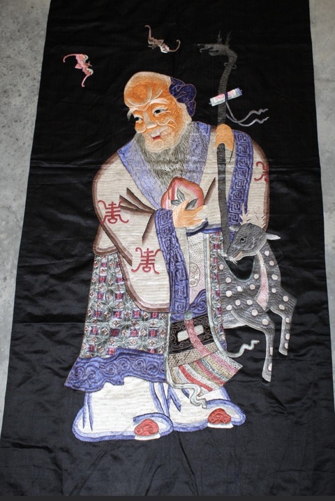 古玩雜項壽幛真品鑒賞圖