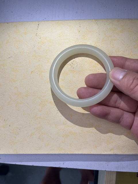 古玩玉器和田玉雕“素紋手鐲”真品鑒賞圖