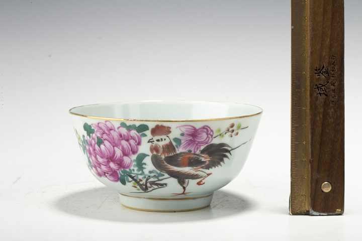 古玩陶瓷民國·粉彩大吉圖碗拍賣，當(dāng)前價格0元