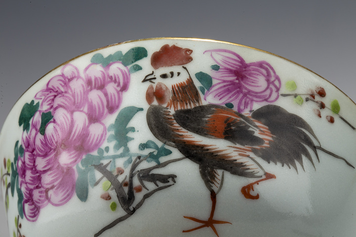 古玩陶瓷民國·粉彩大吉圖碗拍賣，當(dāng)前價格0元