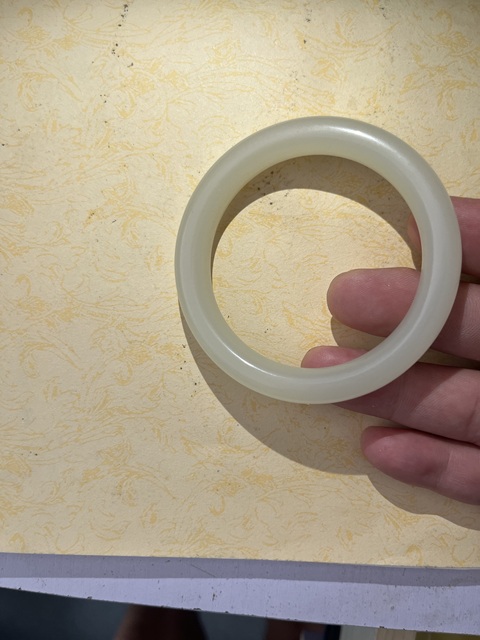 古玩玉器和田玉雕“素紋手鐲”真品鑒賞圖