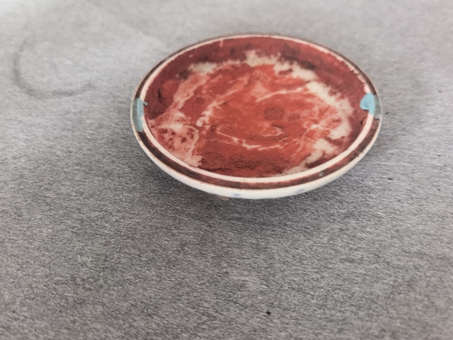 古玩陶瓷龍紋青花印泥盒真品鑒賞圖