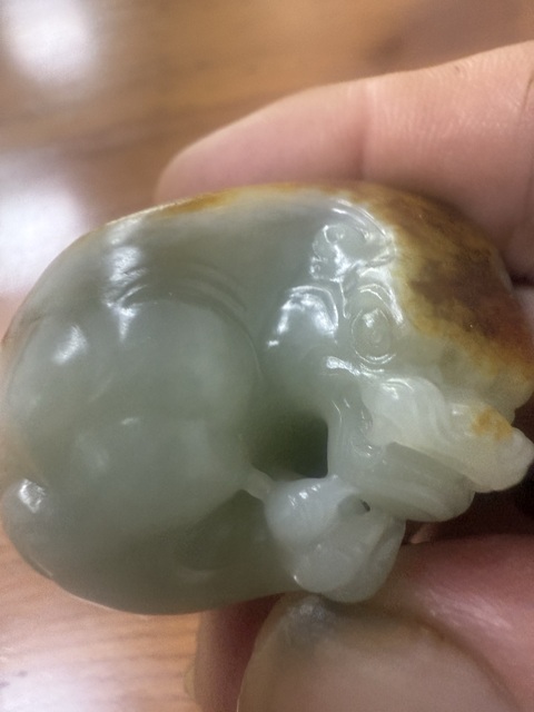 古玩玉器青白玉瑞獸真品鑒賞圖