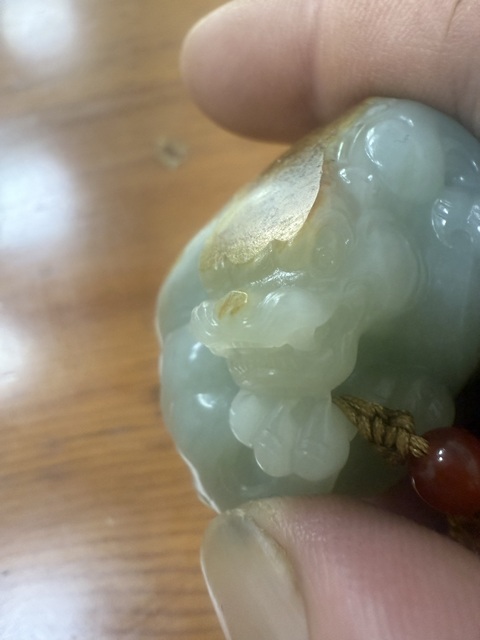 古玩玉器青白玉瑞獸真品鑒賞圖