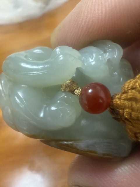 古玩玉器青白玉瑞獸真品鑒賞圖