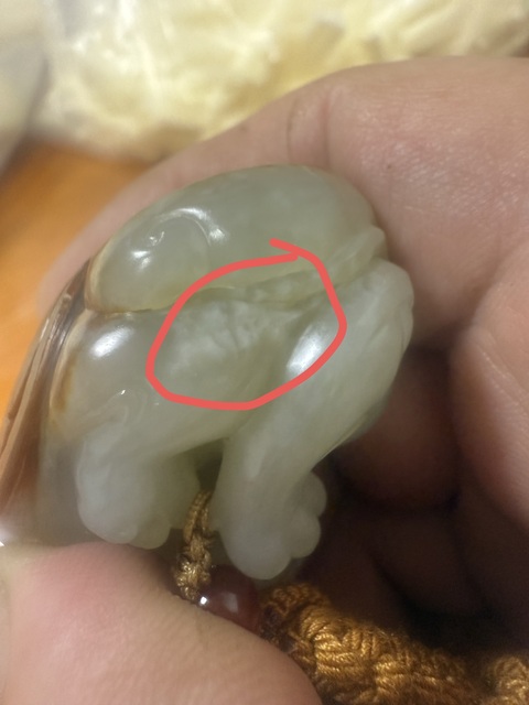 古玩玉器青白玉瑞獸真品鑒賞圖