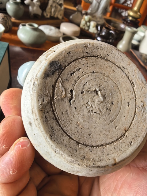 古玩陶瓷白釉酒壺真品鑒賞圖