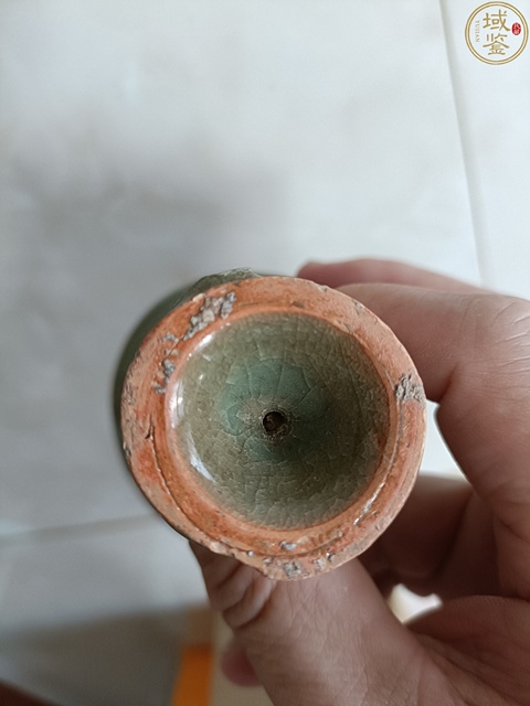 古玩陶瓷元龍泉高足杯真品鑒賞圖