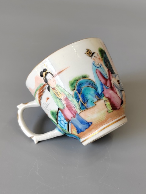 古玩陶瓷紅樓夢廣彩人物故事把杯·精品拍賣,當前價格1880元
