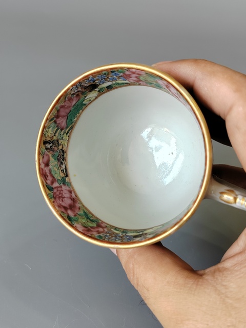 古玩陶瓷紅樓夢廣彩人物故事把杯·精品拍賣,當前價格1880元