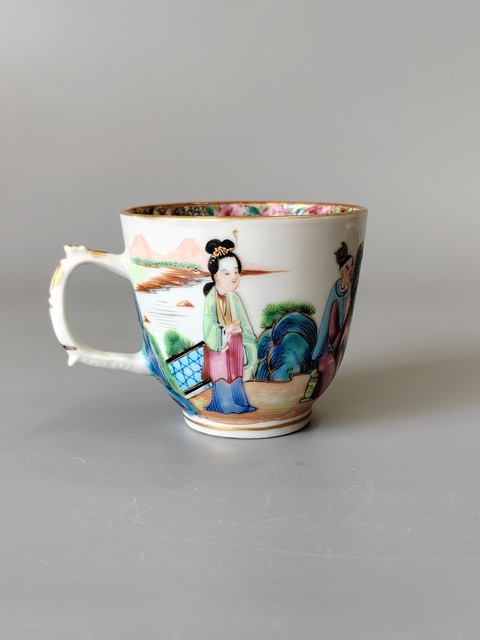 古玩陶瓷紅樓夢廣彩人物故事把杯·精品拍賣,當前價格1880元