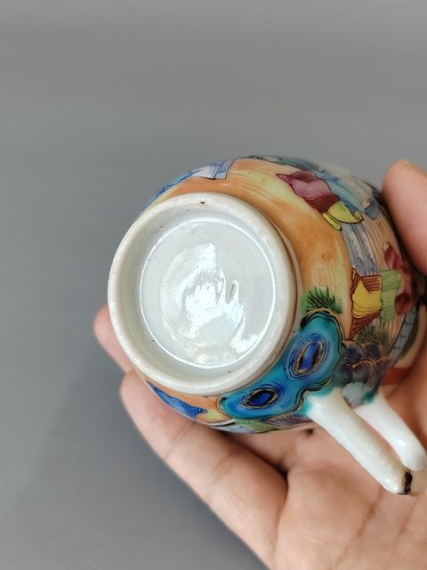 古玩陶瓷紅樓夢廣彩人物故事把杯·精品拍賣,當前價格1880元