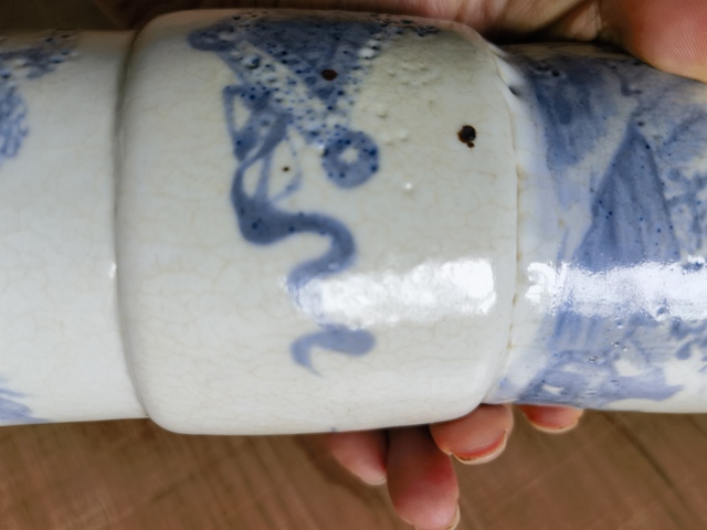古玩陶瓷青花花觚真品鑒賞圖