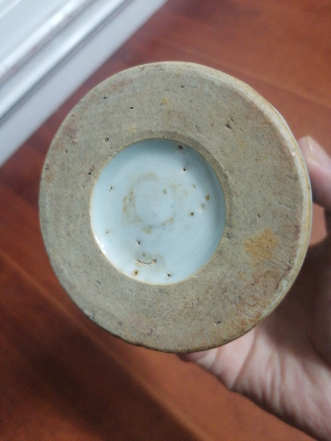 古玩陶瓷人物紋青花筆筒真品鑒賞圖