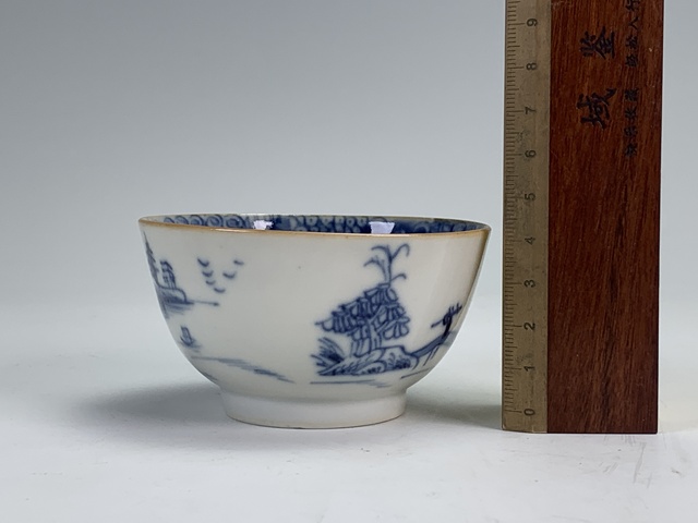 古玩陶瓷清乾隆·青花山水樓閣紋茶園拍賣,當前價格155元