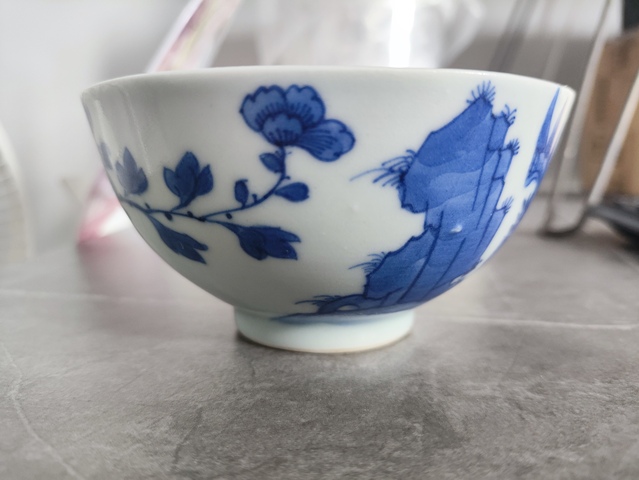 古玩陶瓷青花鳳紋碗真品鑒賞圖