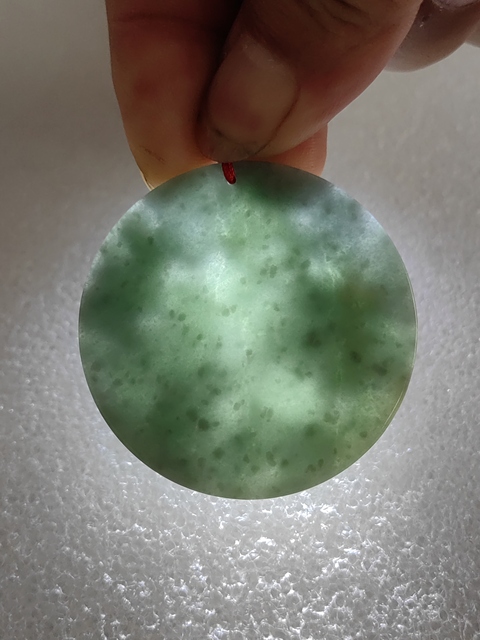 古玩玉器天然翡翠雕“山水牌”真品鑒賞圖