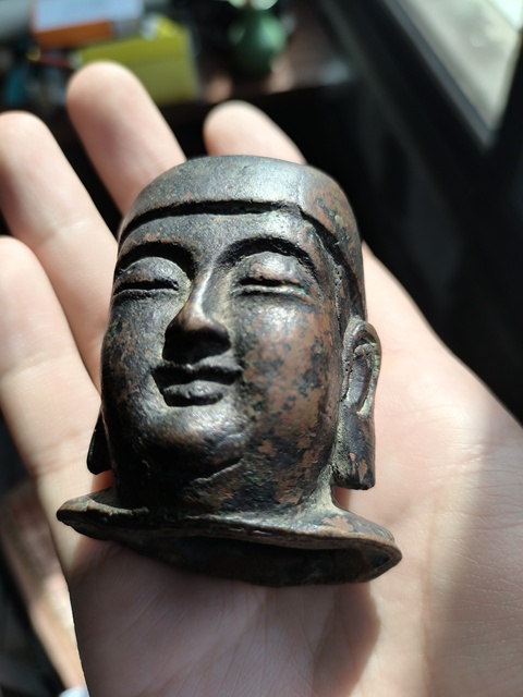 古玩銅器銅官頭真品鑒賞圖