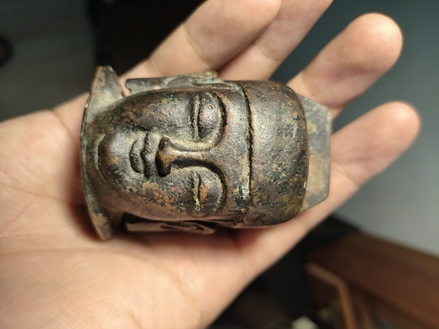 古玩銅器銅官頭真品鑒賞圖