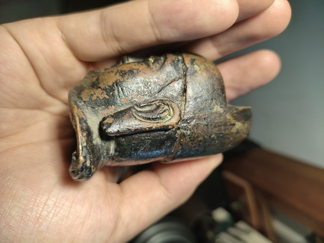 古玩銅器銅官頭真品鑒賞圖