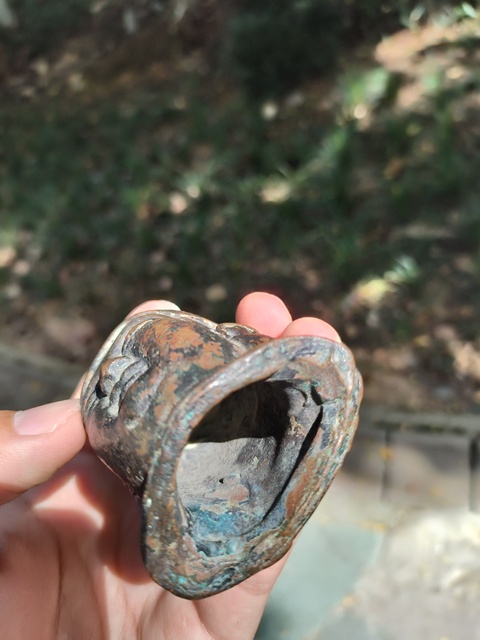 古玩銅器銅官頭真品鑒賞圖
