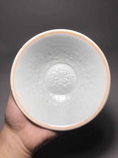 古玩陶瓷宋，影青釉荷花紋撇口碗拍賣，當前價格6000元
